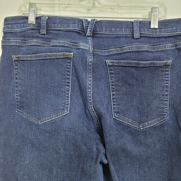 Duluth Trading Co. Casual Blue Dark Wash Denim Jeans Bootcut Sze 16 - Picture 5 of 7